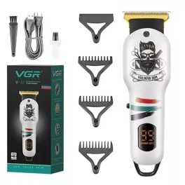   VGR Professzionális Haj és Szakállvágó Cordless Barber Hair Beard Clipper Fehér V-971W