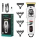 VGR Professzionális Haj és Szakállvágó Cordless Barber Hair Beard Clipper Fehér V-971W