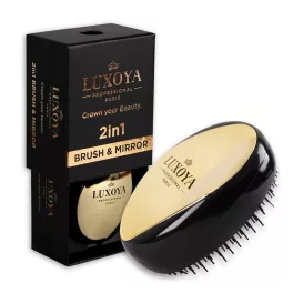 Luxoya 2 in 1 BRUSH & MIRROR - Tükrös hajkefe