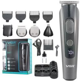   VGR Haj, -és Szakállvágó Cordless Grooming Készlet V-175 5 az 1-ben