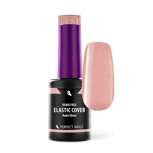 Perfect Nails Elastic Cover Base Gel - Hema Free Erősített Gél Lakk Alap - Nude Shine - 8ml