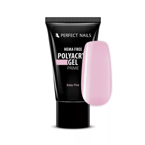Perfect Nails PolyAcryl Gel Prime - Hema Free Tubusos Polygel - Baby Pink 60g