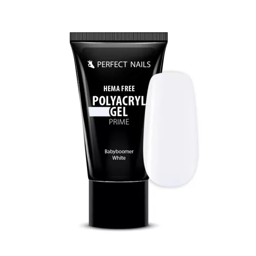 Perfect Nails PolyAcryl Gel Prime - Hema Free Tubusos Polygel - Babyboomer White 30g