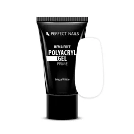   Perfect Nails PolyAcryl Gel Prime - Hema Free Tubusos Polygel - Mega White 30g