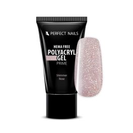   Perfect Nails PolyAcryl Gel Prime - Hema Free Tubusos Polygel - Shimmer Rose 30g