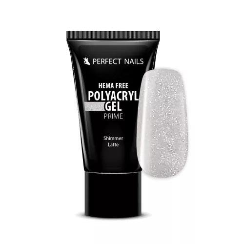 Perfect Nails PolyAcryl Gel Prime - Hema Free Tubusos Polygel - Shimmer Latte 30g