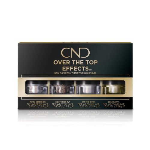 CND Over The Top Effects Kit körömdíszítő pigmentpor 4x2,9g