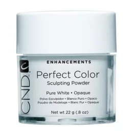 CND Perfect Color Pure White fedő építőpor 22g