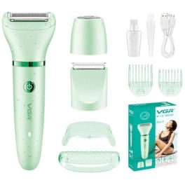   VGR Professzionális Női borotva, szőreltávolító készlet 3in1 V-735 ZÖLD