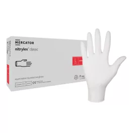   Nitrylex Classic púdermentes nitril kesztyű 100db L White/Fehér