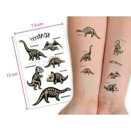 TyToo Világító Dinoszauruszok Matrica Tetoválás