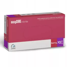   ZARYS easyCARE nitril_Nitril vizsgálókesztyű, 100db púdermentes XS_A100 Málna / Rózsaszín