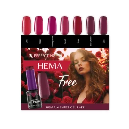 Perfect Nails Hema Free Színpaletta - Dark Red