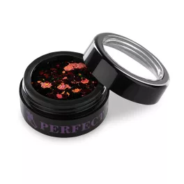   Perfect Nails Körömdíszítő Glitter - Multisize - #8 Bordó