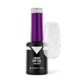 Perfect Nails Shiny Top Gel - Soft Silver - 8ml