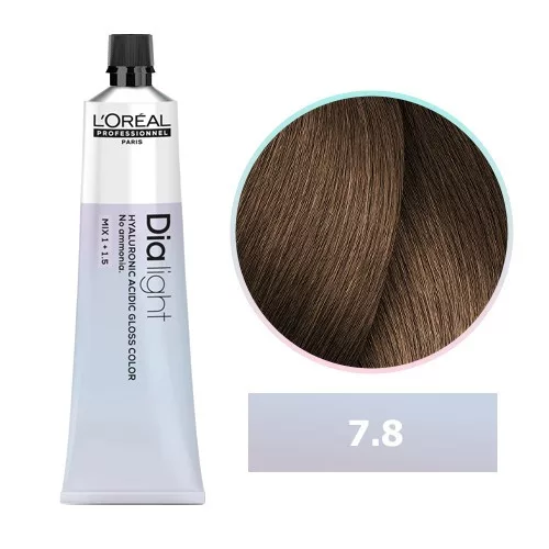 Dia Light tartós, Ammóniamentes hajszínező festék 07.8 *50ml