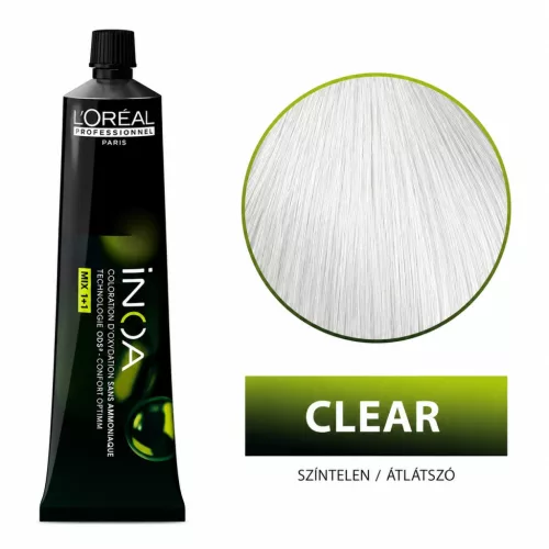 INOA Ammóniamentes VEGÁN tartós krémhajfesték CLEAR 60g
