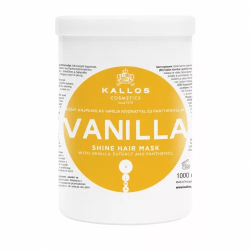 KJMN Hajpakoló Krém / hajmaszk Vanília kivonattal 1000ml száraz, fénytelen hajra